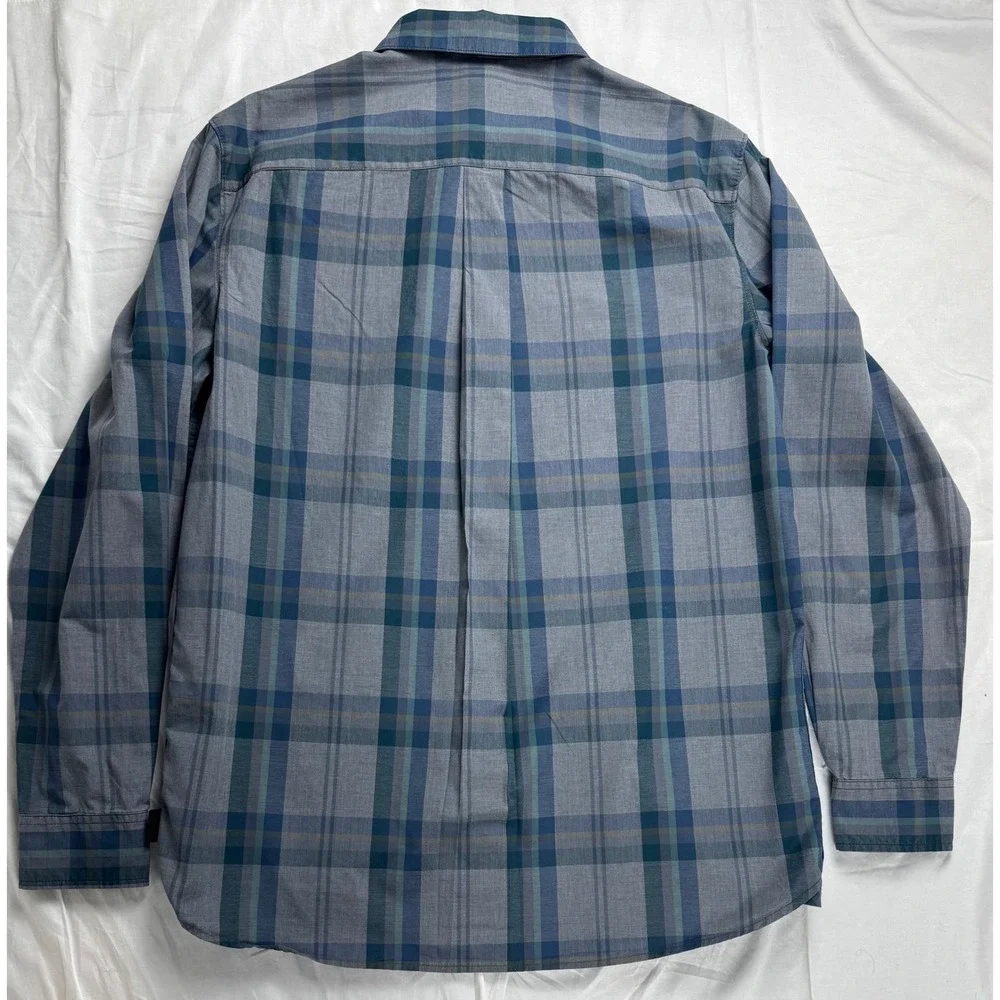 The North Face Mens Long Sleeve Plaid Button Up Shirt Size L Regular Fit‎ Cotton